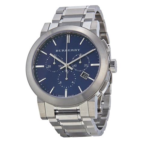 burberry mens watch bu9363|Burberry Chronograph Blue Dial Stainless Steel Men's .